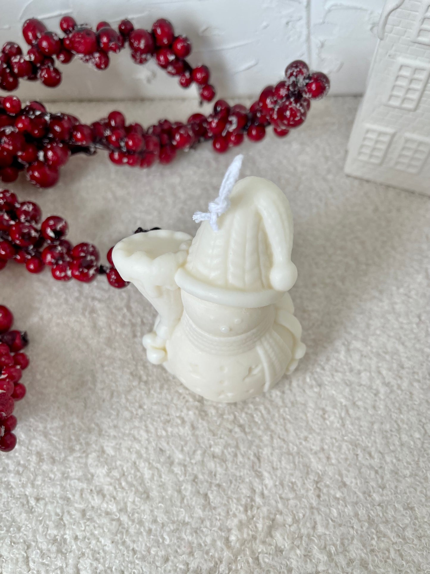 Snowman Candle