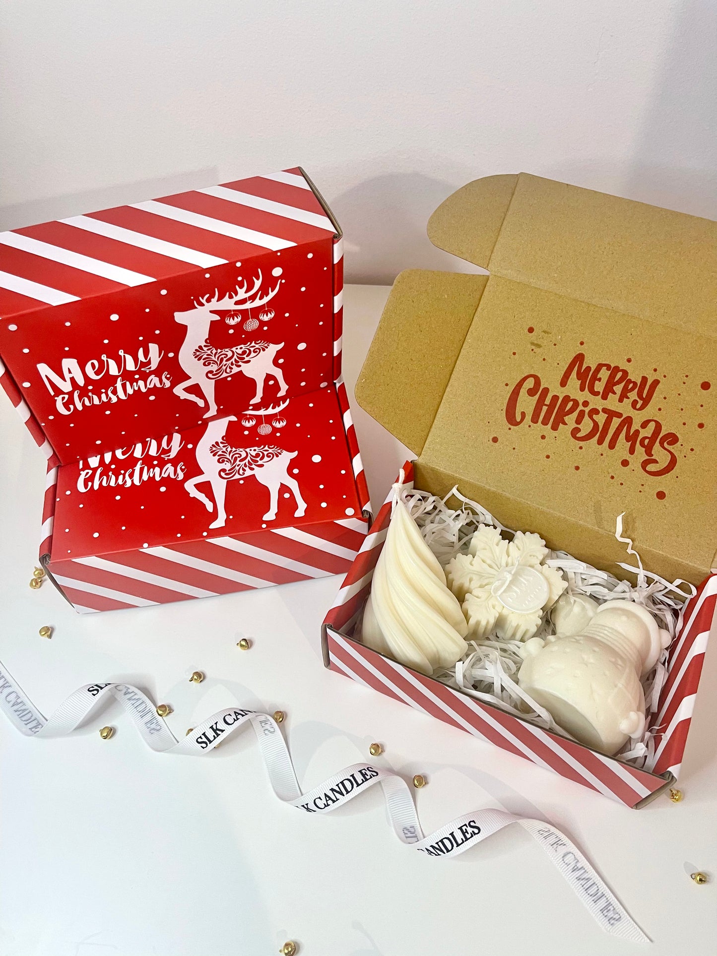 Candy Cane Christmas Gift Box