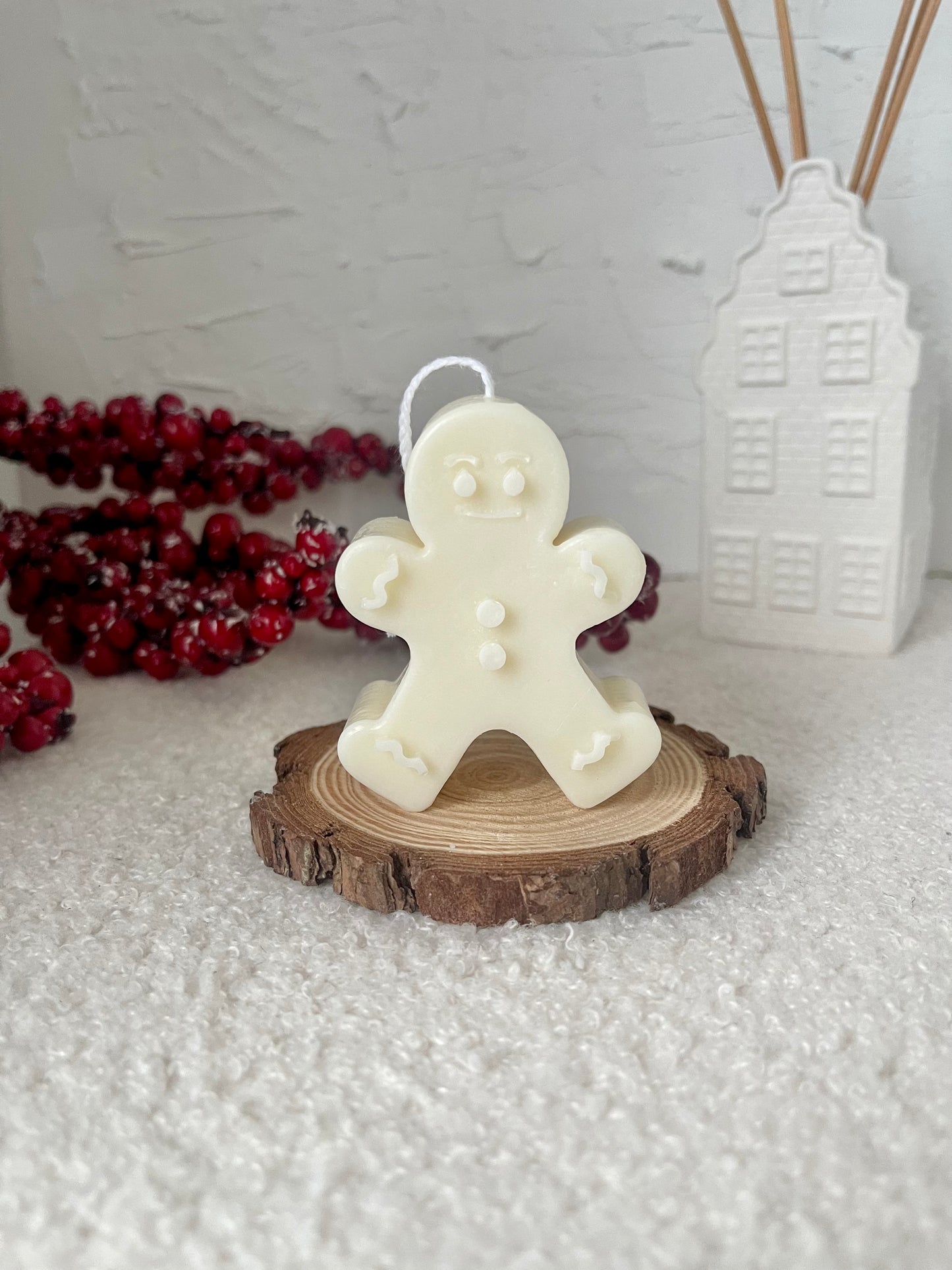 Gingerbread Man Candle