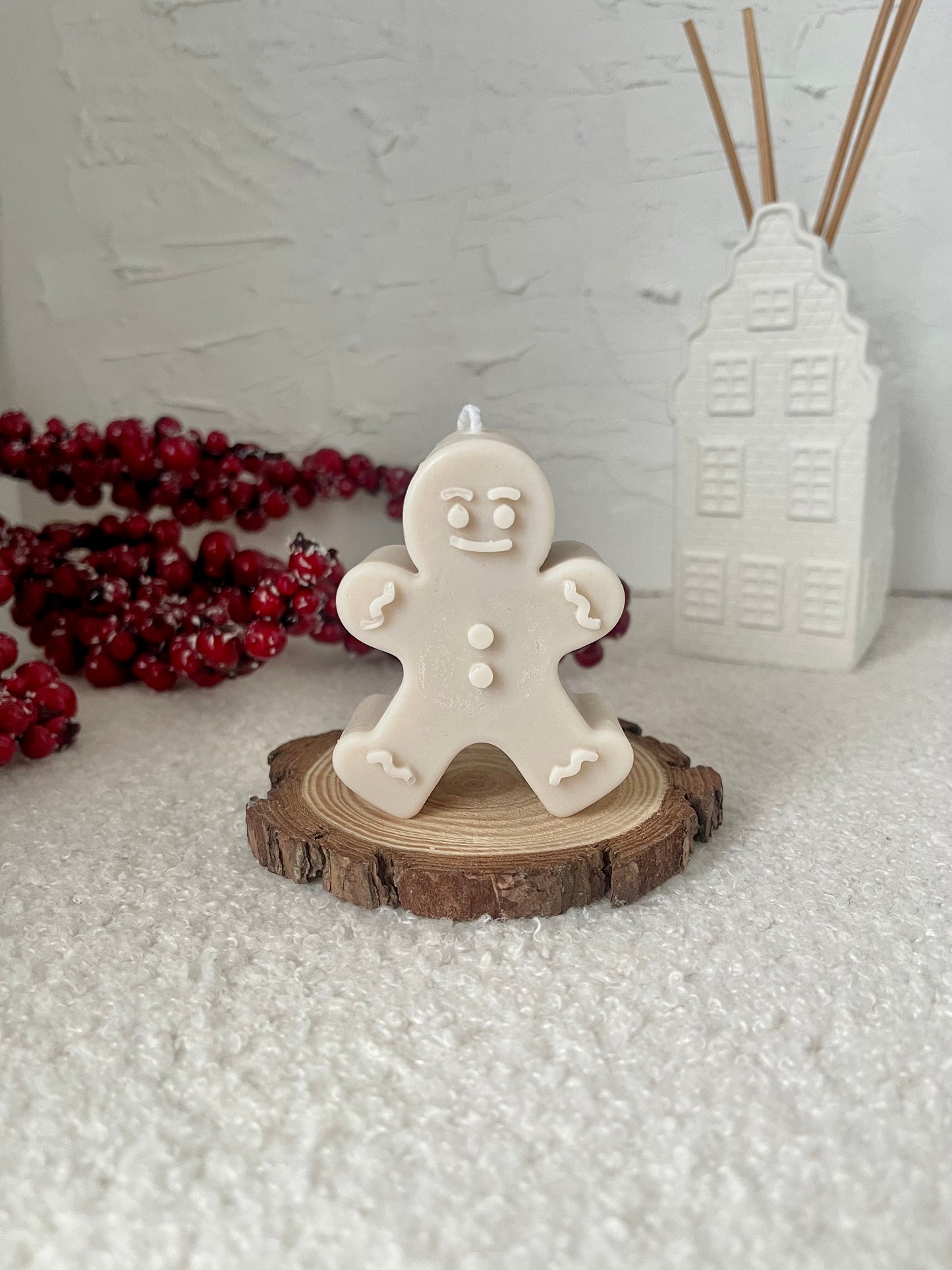 Gingerbread Man Candle