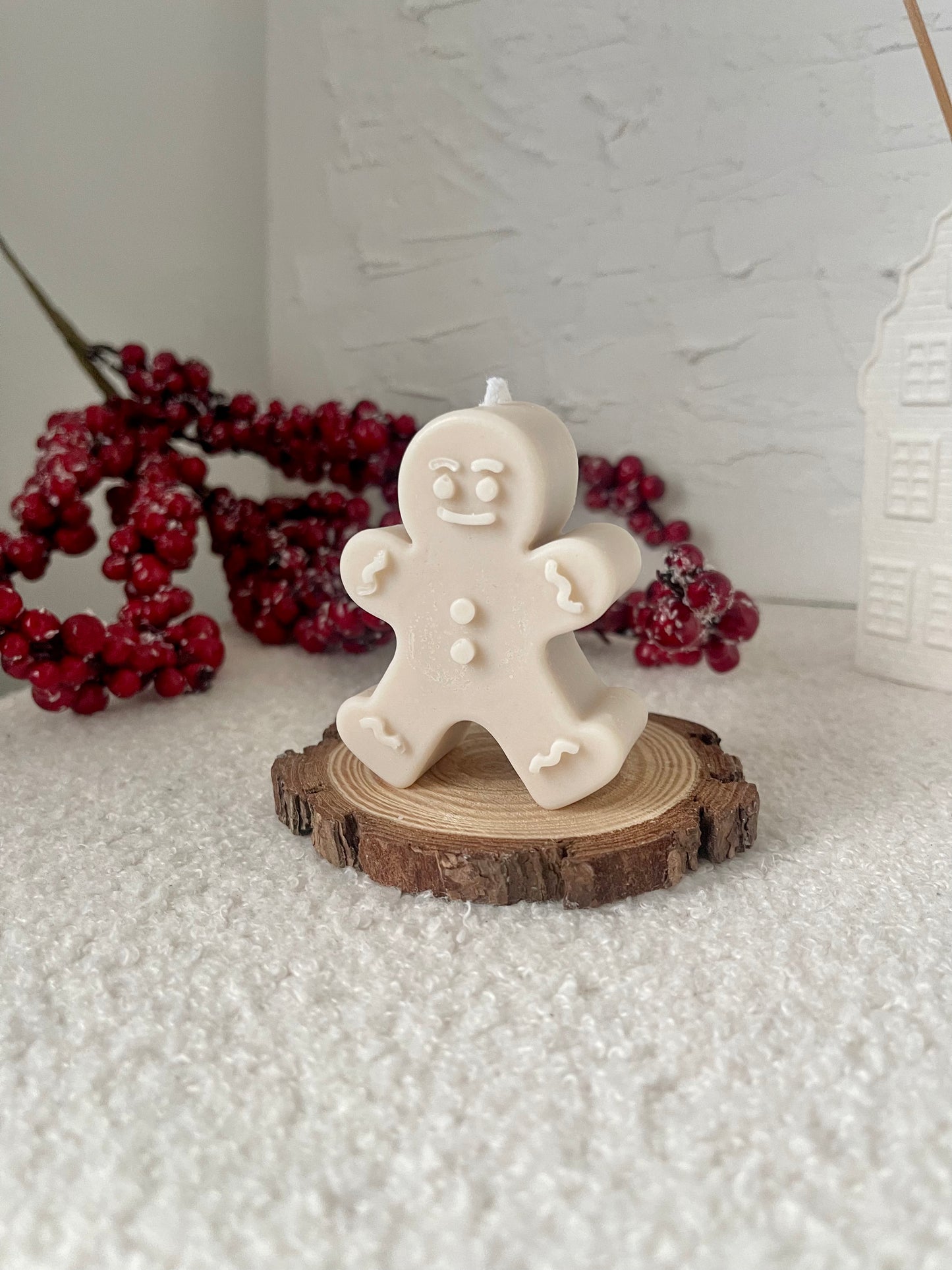 Gingerbread Man Candle