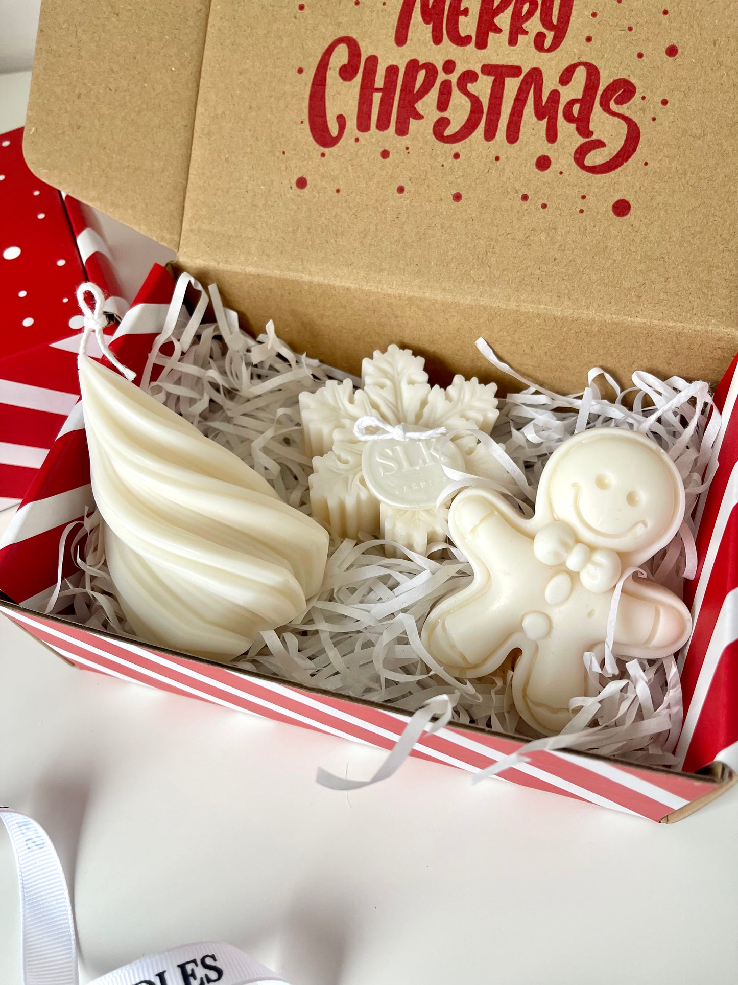 Candy Cane Christmas Gift Box