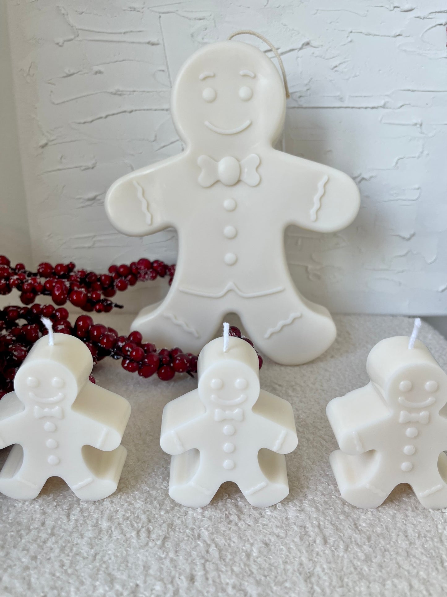 Gingerbread Man Candle