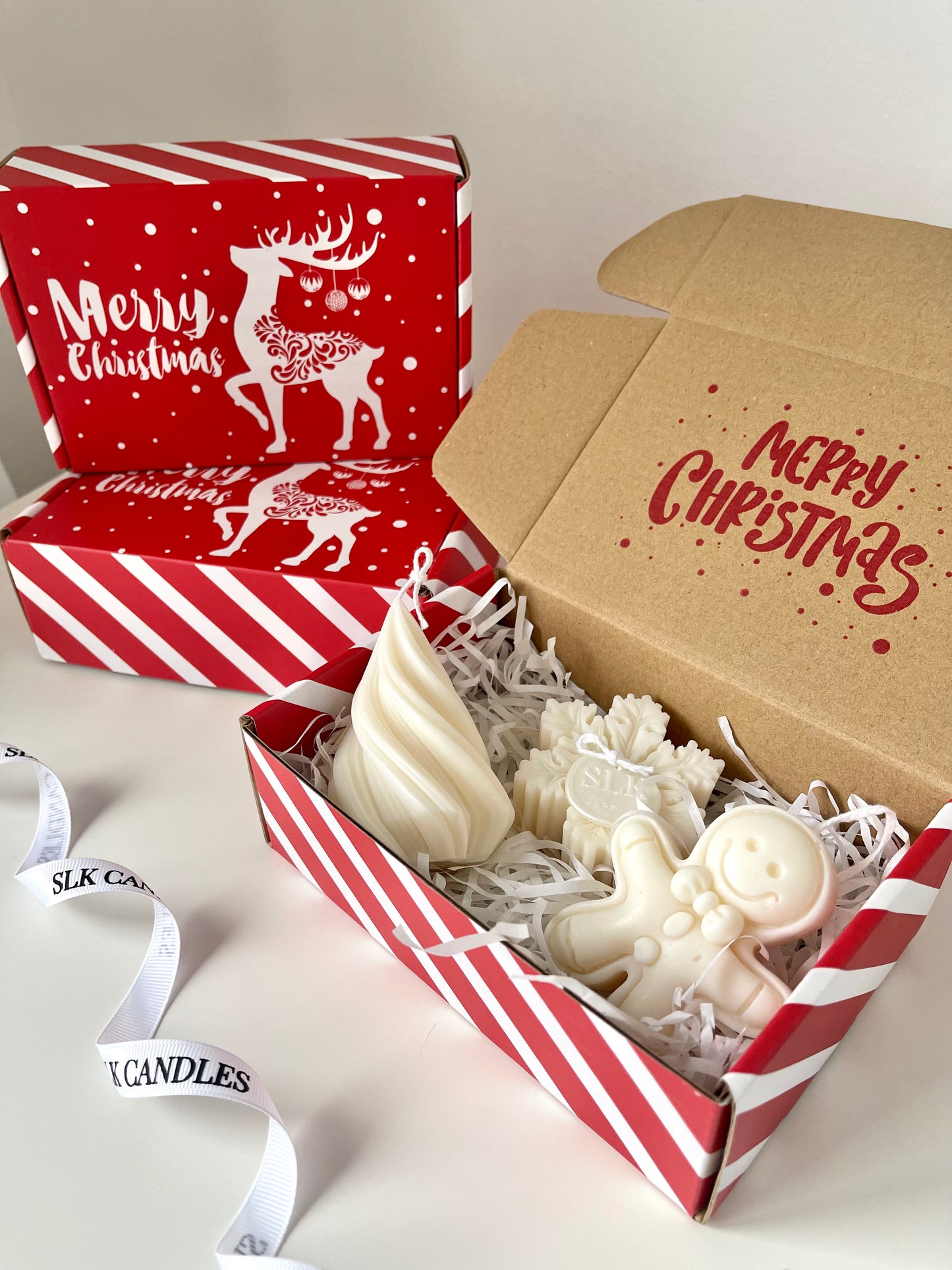 Candy Cane Christmas Gift Box