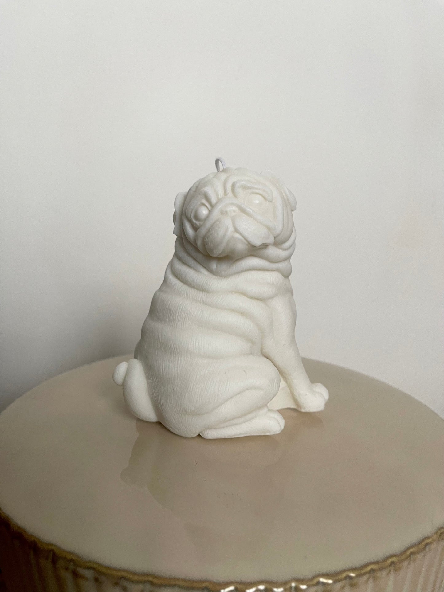 Pug Candle