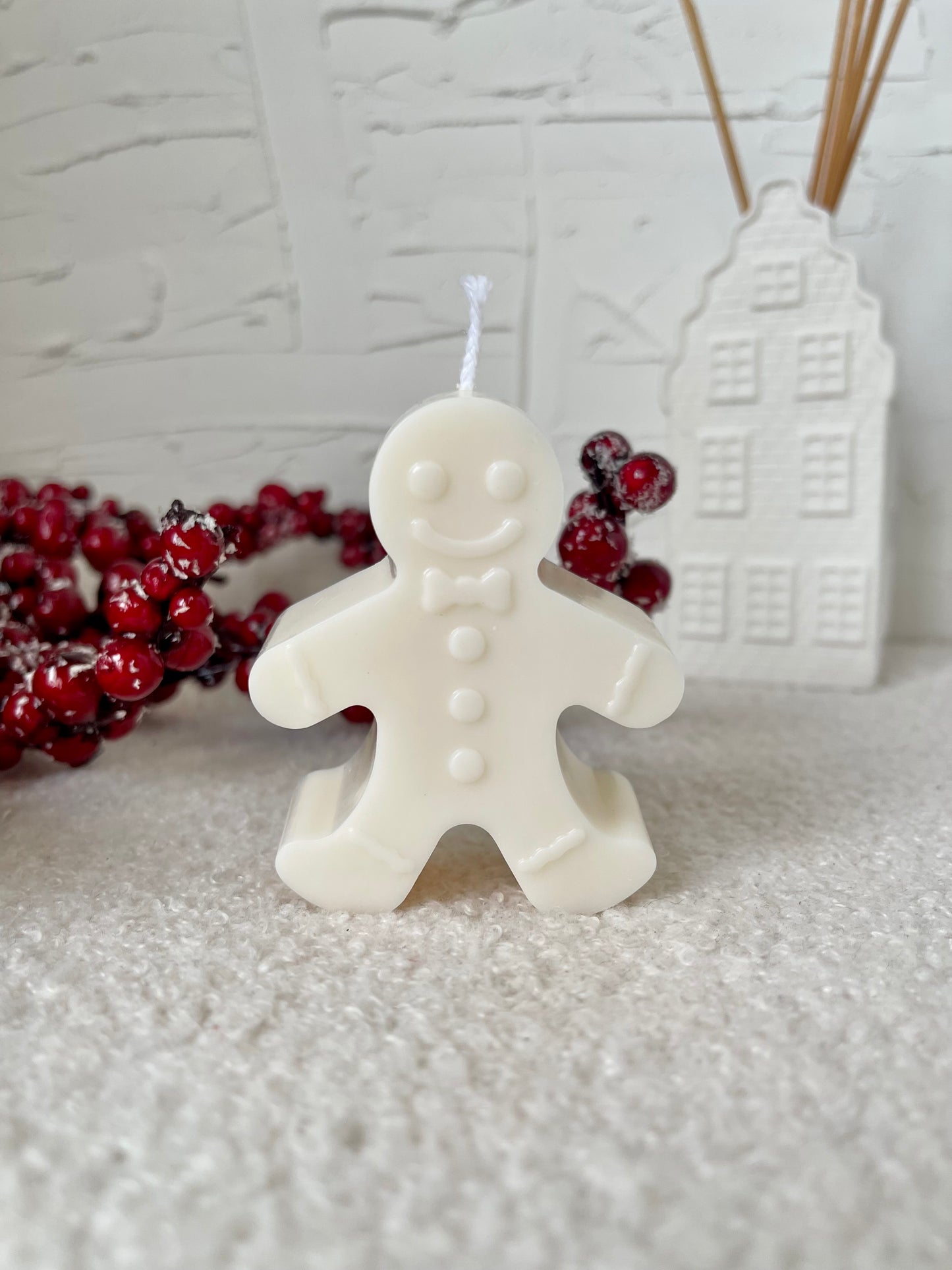 Gingerbread Man Candle