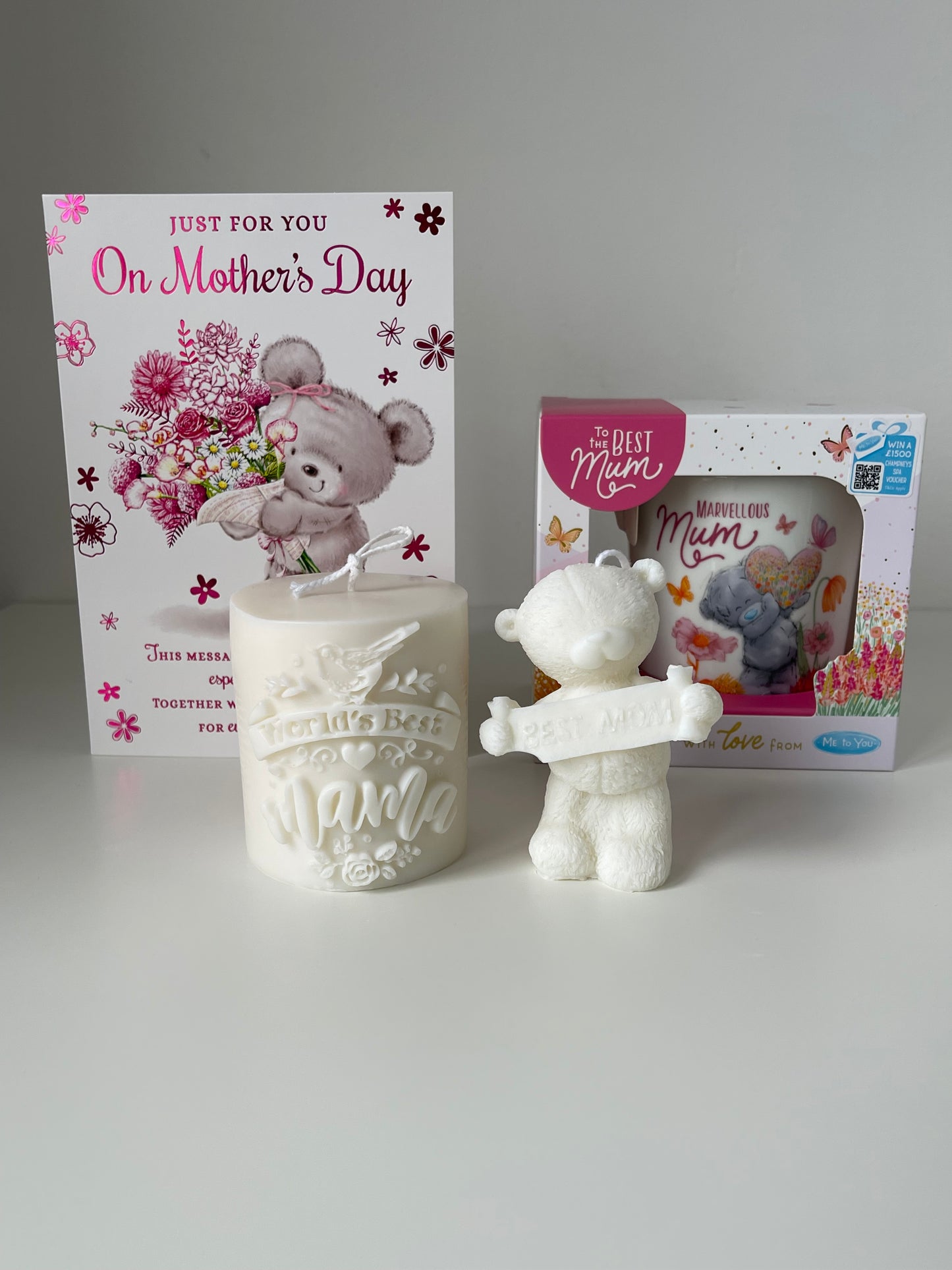 Best Mom Bear Candle