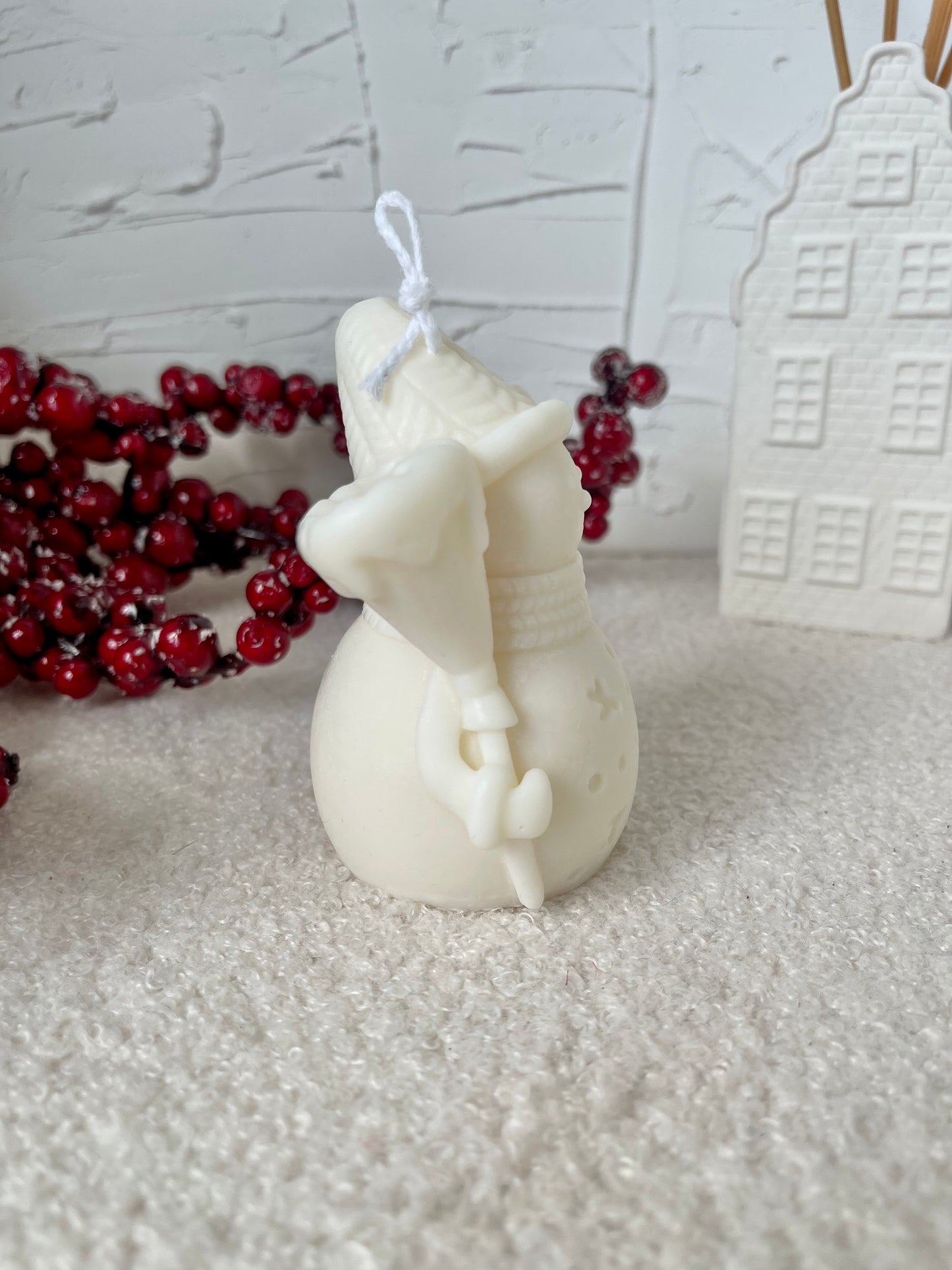 Snowman Candle