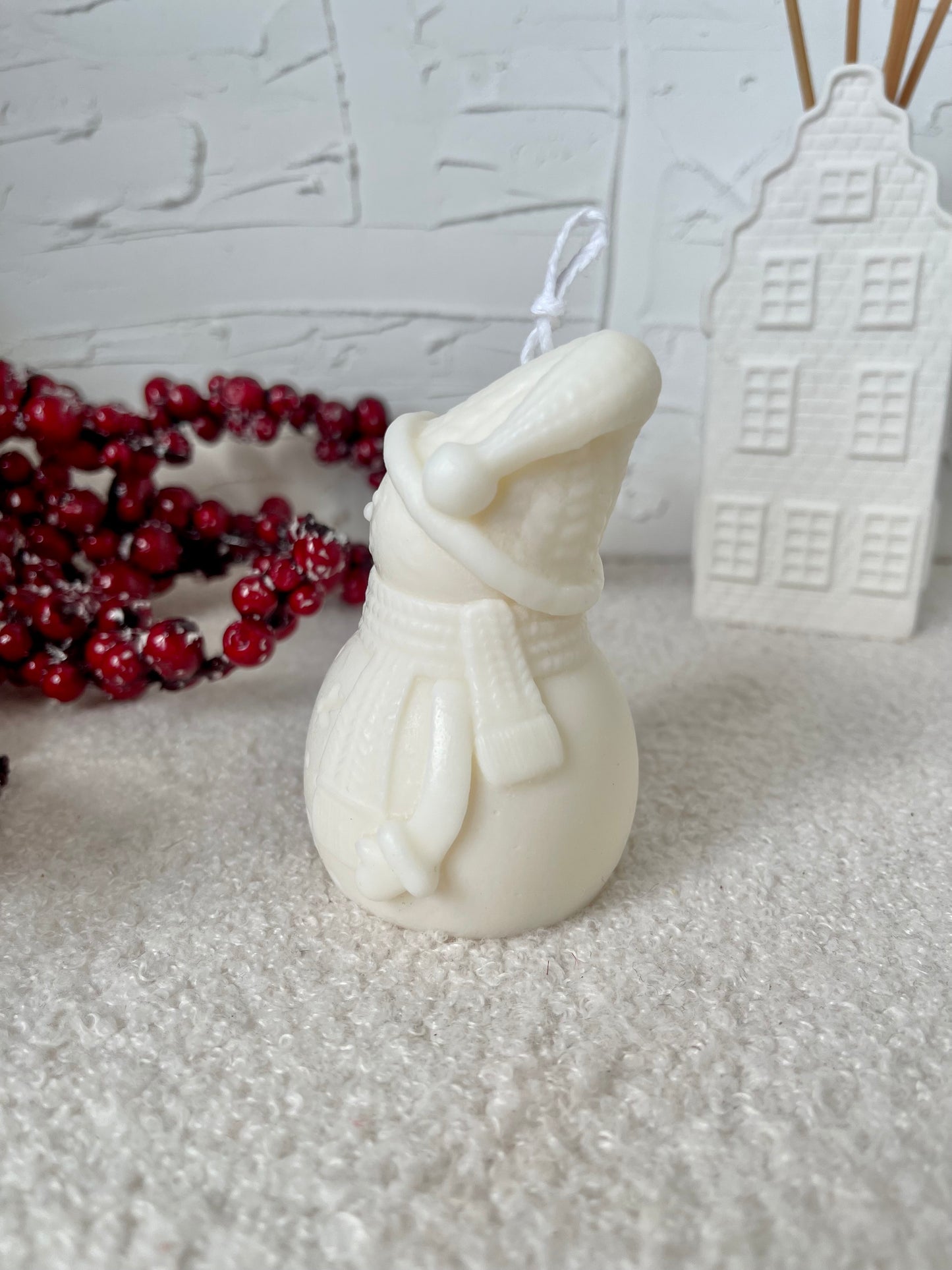 Snowman Candle