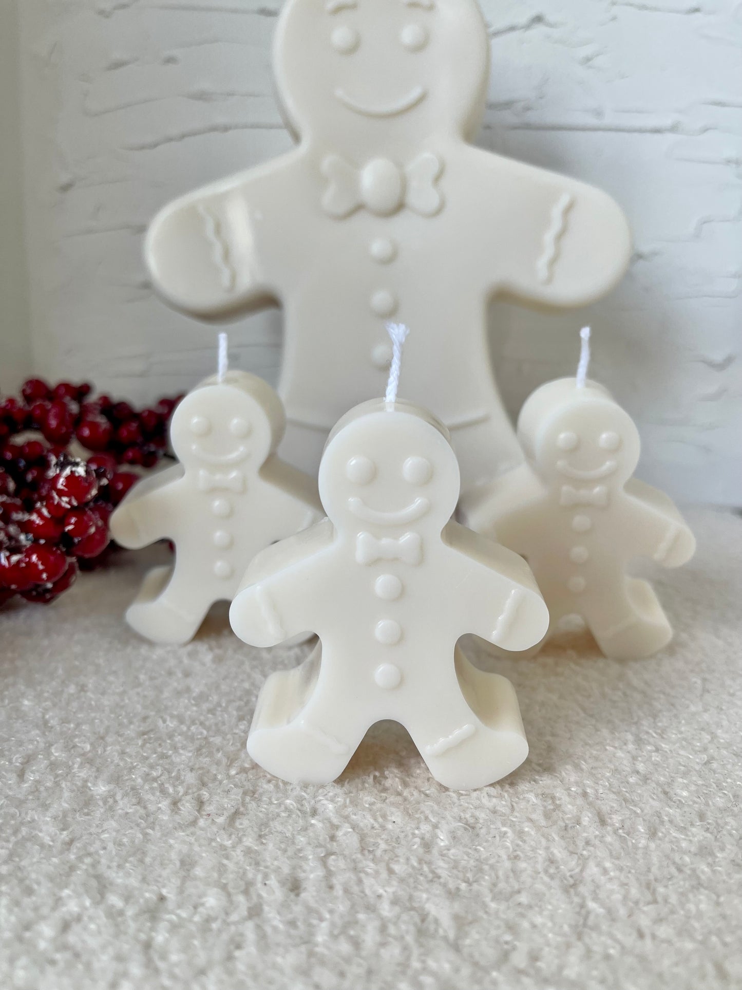 Gingerbread Man Candle