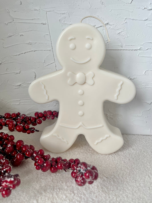 XL Gingerbread Man Candle