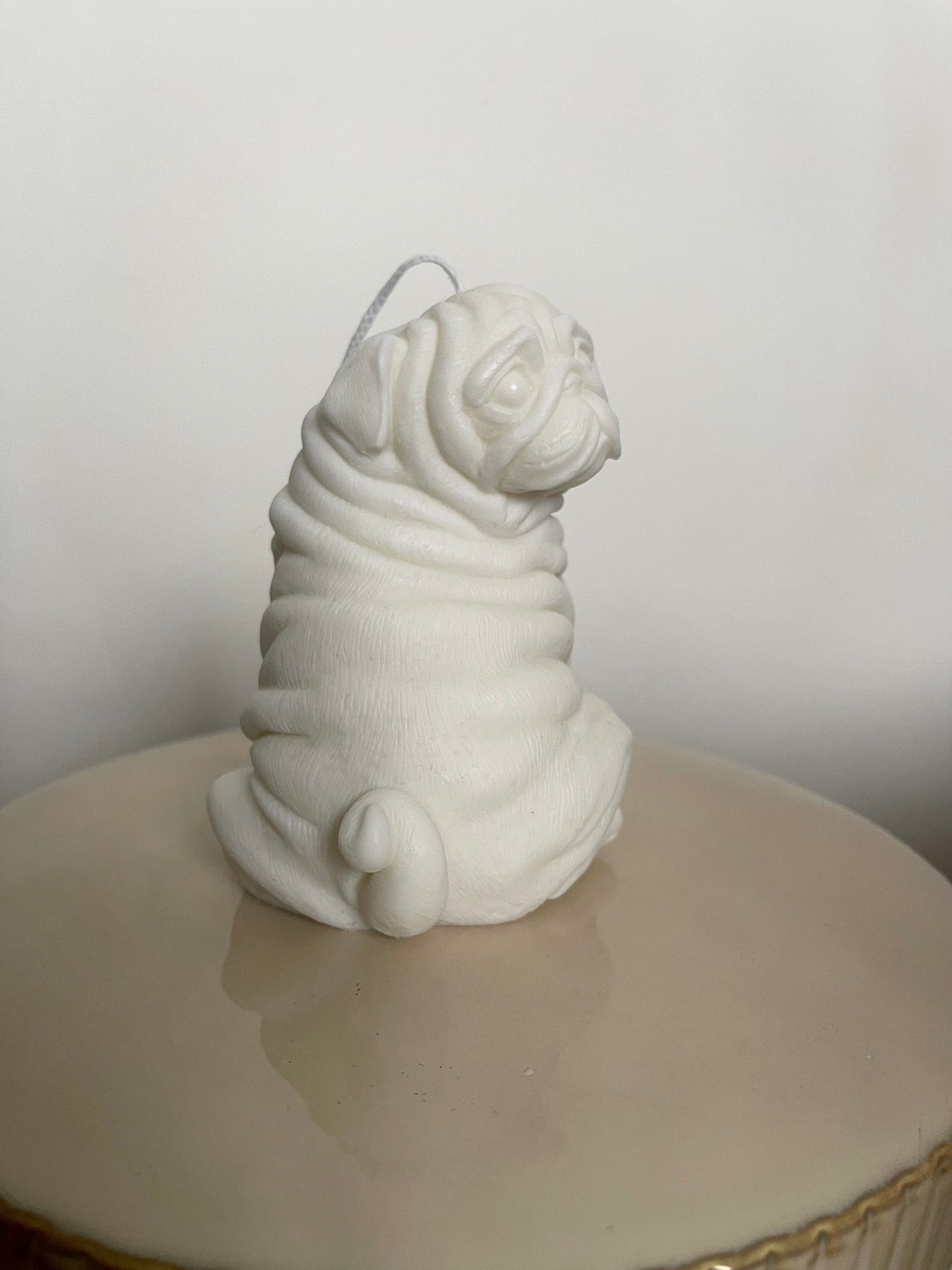 Pug Candle