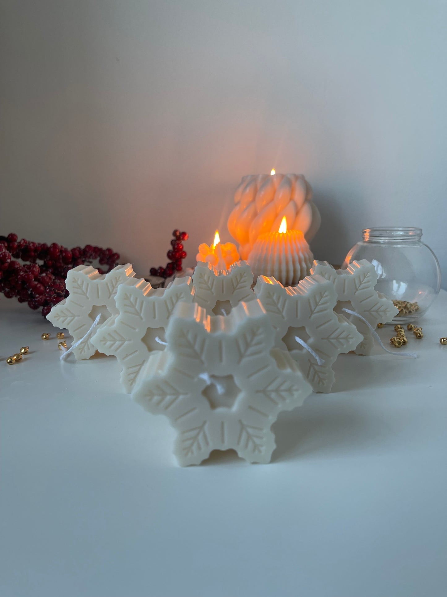 Snowflake Candle Style 2