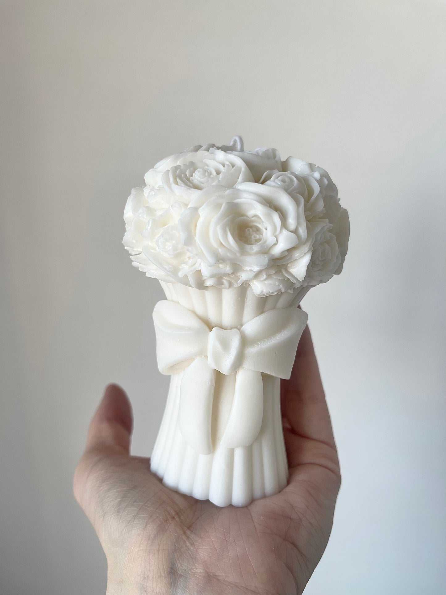 Flower Bow Bouquet Candle