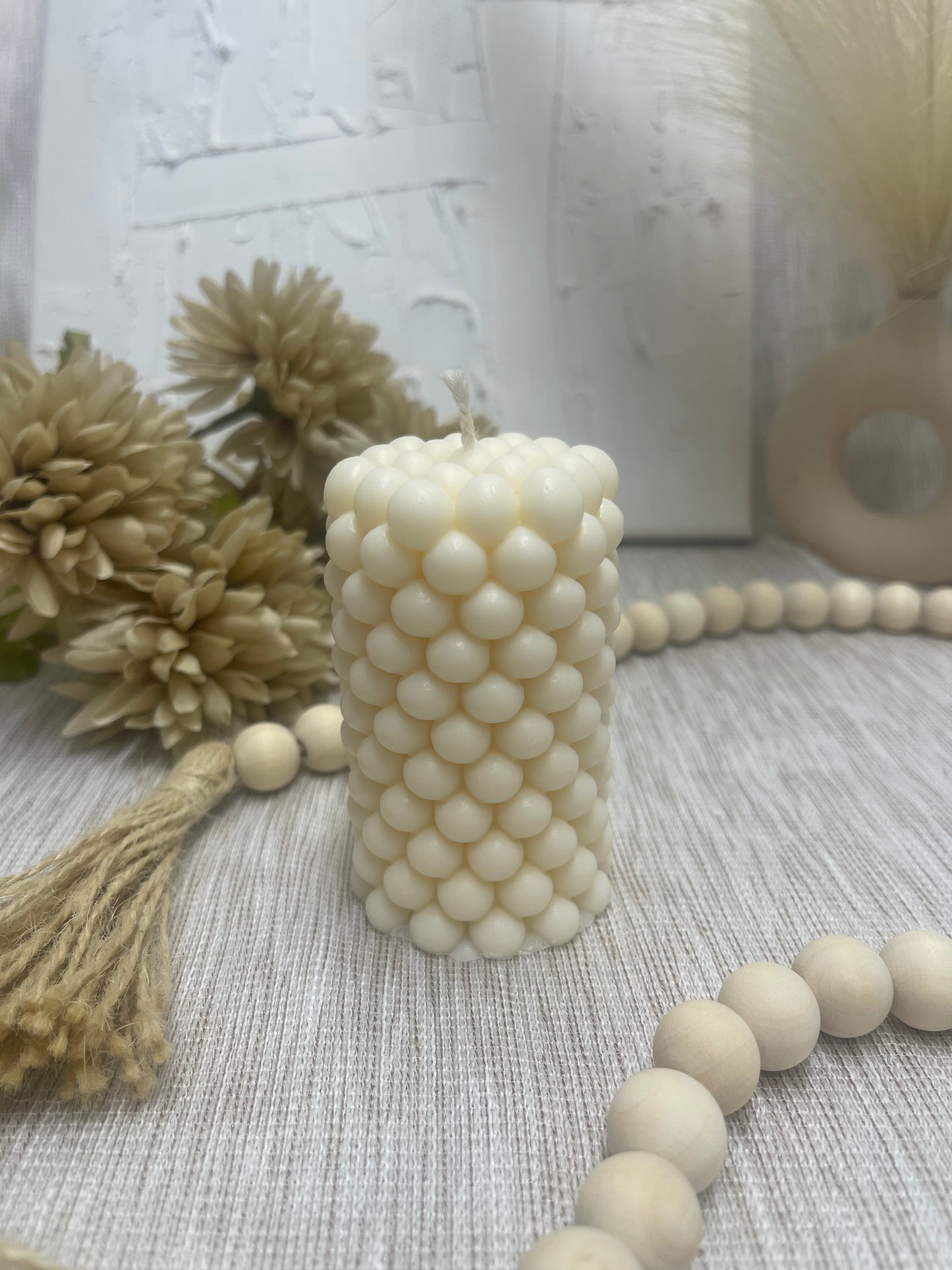 Bubble Cylinder Candle - Tall