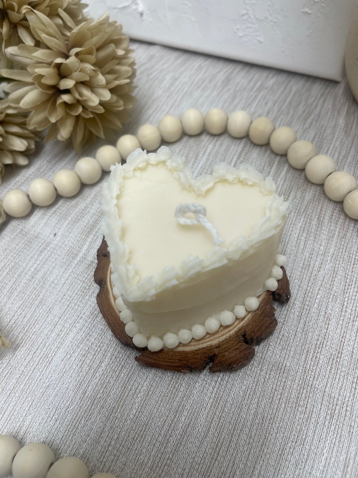 Heart Cake Candle