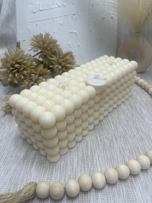 Centrepiece Bubble Cube Candle